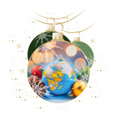 Weihnachtskarten-Dekore