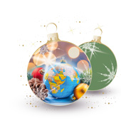 Weihnachtskarten-Dekore