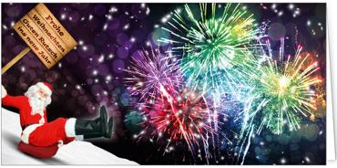 2025 für Firmen | Kategorie Humor | Motiv: Festliches Feuerwerk - Artikel Nummer 11268