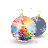 Weihnachtskarten-Dekore