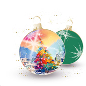 Weihnachtskarten-Dekore