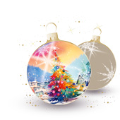 Weihnachtskarten-Dekore