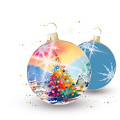 Weihnachtskarten-Dekore