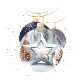 Weihnachtskarten-Dekore