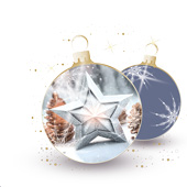 Weihnachtskarten-Dekore