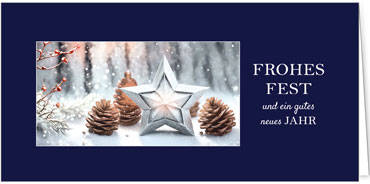 2025 für Firmen | Kategorie Blaue Impressionen | Motiv: Wunschstern - Artikel Nummer 1128-804