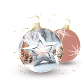 Weihnachtskarten-Dekore