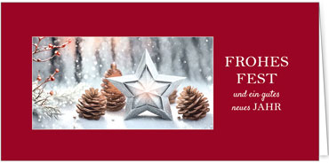 2025 für Firmen | Kategorie Rote Impressionen | Motiv: Wunschstern - Artikel Nummer 1128-805