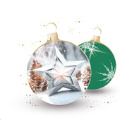 Weihnachtskarten-Dekore