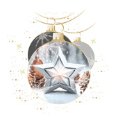 Weihnachtskarten-Dekore