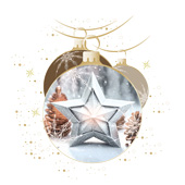 Weihnachtskarten-Dekore