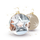 Weihnachtskarten-Dekore