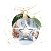 Weihnachtskarten-Dekore