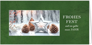 2025 für Firmen | Kategorie - Grüne Struktur Optik - | Motiv: Wunschstern - Artikel Nummer 1128-809