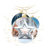 Weihnachtskarten-Dekore