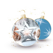 Weihnachtskarten-Dekore