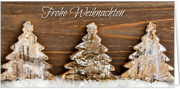 2025 für Firmen | Kategorie Weihnachtliche  Fotoimpressionen | Motiv: Drei Bäume - Artikel Nummer 11288