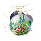 Weihnachtskarten-Dekore