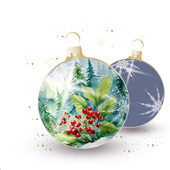 Weihnachtskarten-Dekore