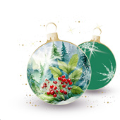 Weihnachtskarten-Dekore