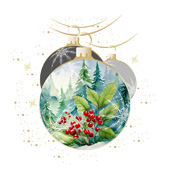 Weihnachtskarten-Dekore