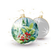 Weihnachtskarten-Dekore