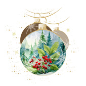 Weihnachtskarten-Dekore