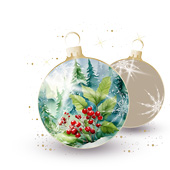 Weihnachtskarten-Dekore