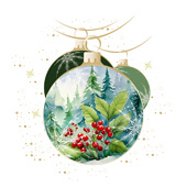 Weihnachtskarten-Dekore