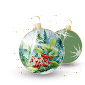 Weihnachtskarten-Dekore