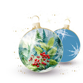 Weihnachtskarten-Dekore