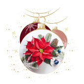 Weihnachtskarten-Dekore