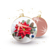 Weihnachtskarten-Dekore