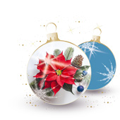 Weihnachtskarten-Dekore