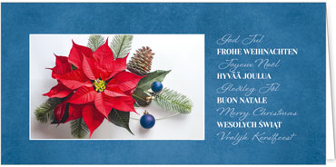 2025 für Firmen | Kategorie - Blaue Struktur Optik - | Motiv: Blütenstern - Artikel Nummer 1130-810