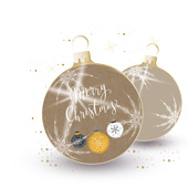 Weihnachtskarten-Dekore