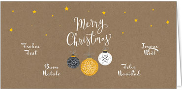 2025 für Firmen | Kategorie - Kraftpapier Optik - | Motiv: Wunschtrio - Artikel Nummer 1131-808