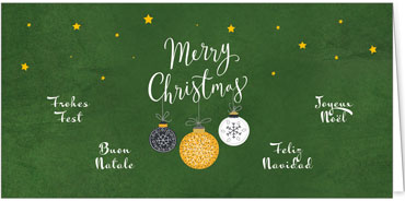 2025 für Firmen | Kategorie - Grüne Struktur Optik - | Motiv: Wunschtrio - Artikel Nummer 1131-809