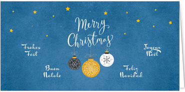 2025 für Firmen | Kategorie - Blaue Struktur Optik - | Motiv: Wunschtrio - Artikel Nummer 1131-810