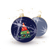 Weihnachtskarten-Dekore