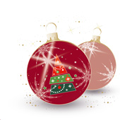 Weihnachtskarten-Dekore