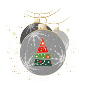 Weihnachtskarten-Dekore