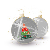 Weihnachtskarten-Dekore