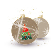 Weihnachtskarten-Dekore