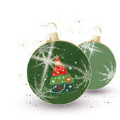 Weihnachtskarten-Dekore