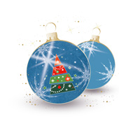 Weihnachtskarten-Dekore