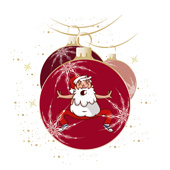 Weihnachtskarten-Dekore