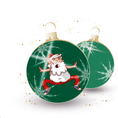 Weihnachtskarten-Dekore