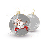 Weihnachtskarten-Dekore