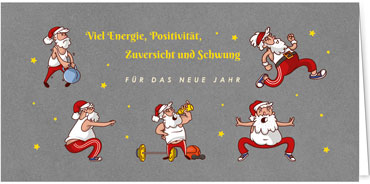 2025 für Firmen | Kategorie - Silber Struktur Optik - | Motiv: Workout - Artikel Nummer 1133-807